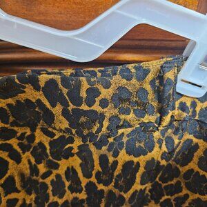 Cheetah print mini skirt